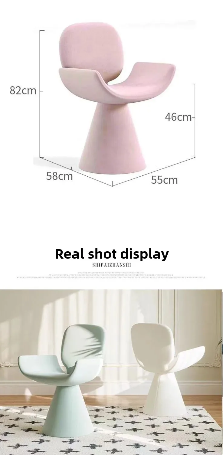 Hot Furniture Italian Style, Light Luxury, Chair, Simple Style, Dressing Stool, Household, Rotatable, High-end, Dining Chair