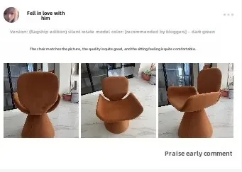 Hot Furniture Italian Style, Light Luxury, Chair, Simple Style, Dressing Stool, Household, Rotatable, High-end, Dining Chair