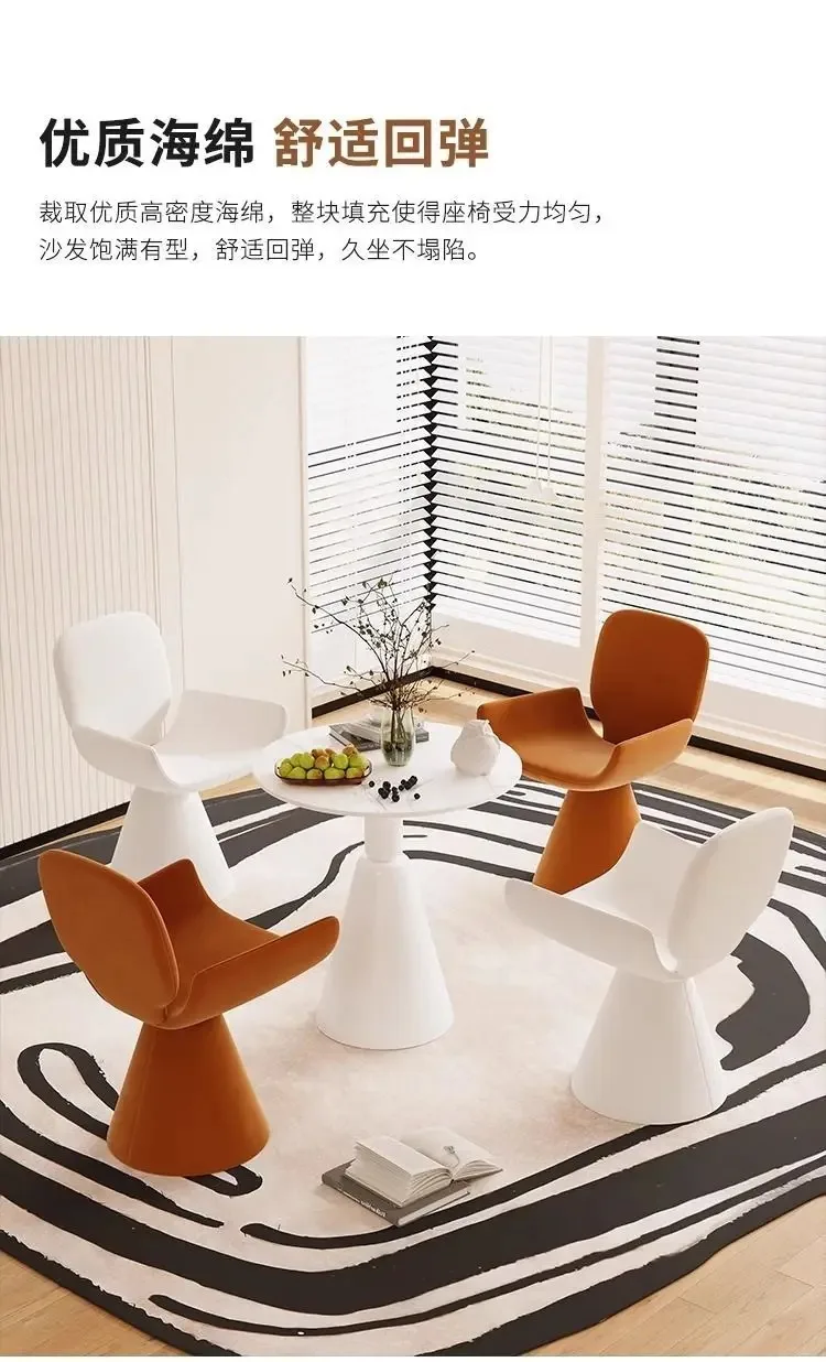 Hot Furniture Italian Style, Light Luxury, Chair, Simple Style, Dressing Stool, Household, Rotatable, High-end, Dining Chair