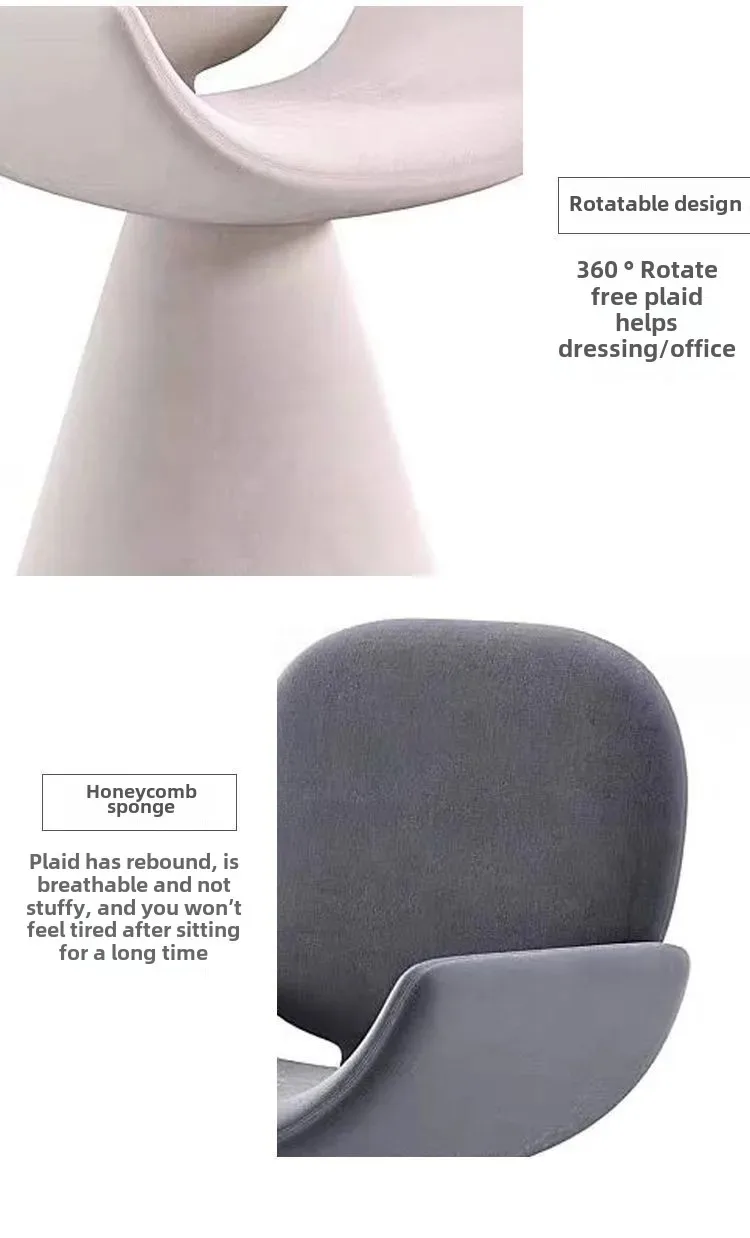 Hot Furniture Italian Style, Light Luxury, Chair, Simple Style, Dressing Stool, Household, Rotatable, High-end, Dining Chair