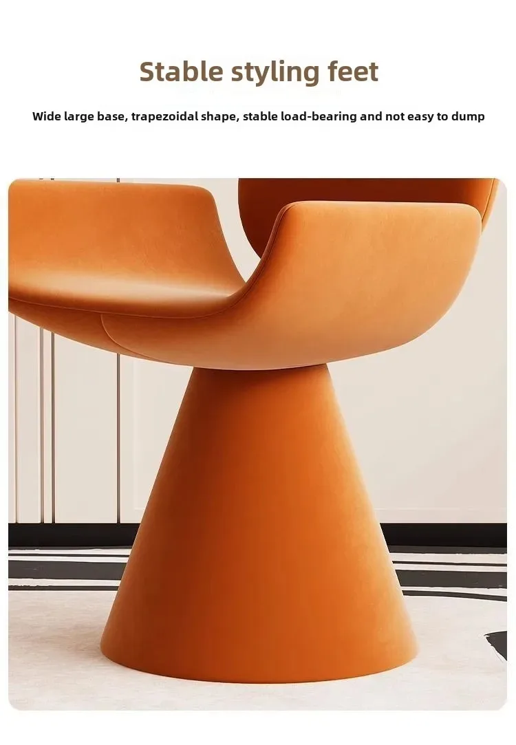 Hot Furniture Italian Style, Light Luxury, Chair, Simple Style, Dressing Stool, Household, Rotatable, High-end, Dining Chair