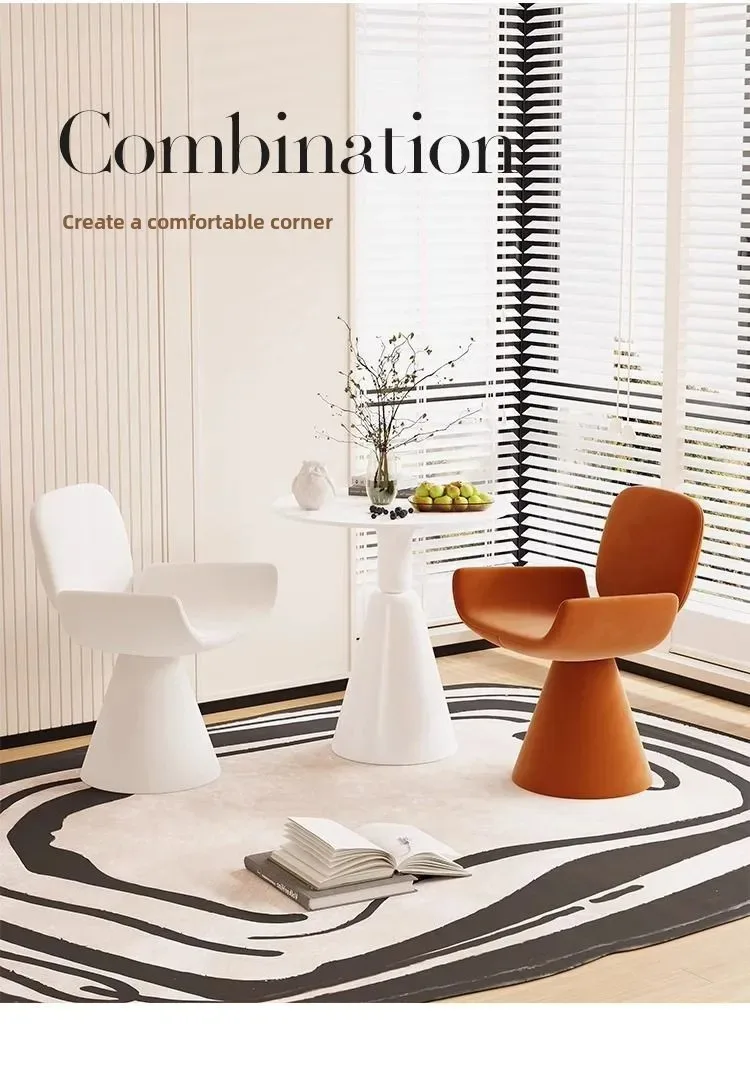 Hot Furniture Italian Style, Light Luxury, Chair, Simple Style, Dressing Stool, Household, Rotatable, High-end, Dining Chair