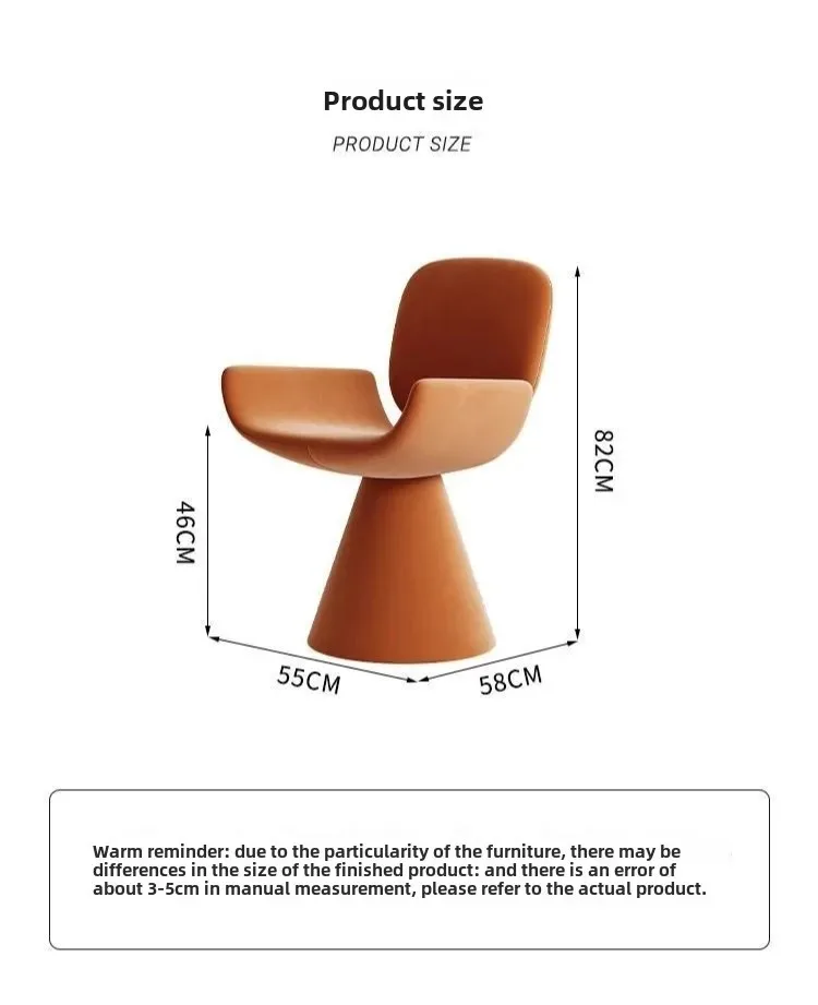 Hot Furniture Italian Style, Light Luxury, Chair, Simple Style, Dressing Stool, Household, Rotatable, High-end, Dining Chair