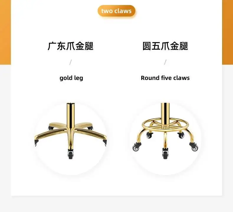 Salon Hairdressing Barber Chair Barbershop Stool Vintage Furniture Beauty Stools Professional Rotating Rolling Work Chairs