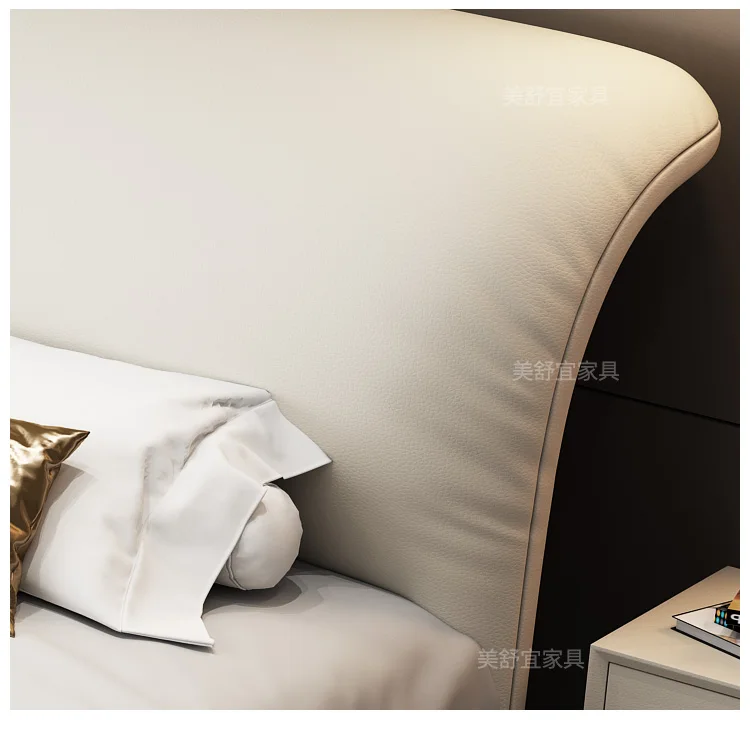 Wedding Nordic Beds Modern Designer Minimalist Massage Design Lazy Bed Light Luxury Fashionable Wood Cama Casal Home Furniture