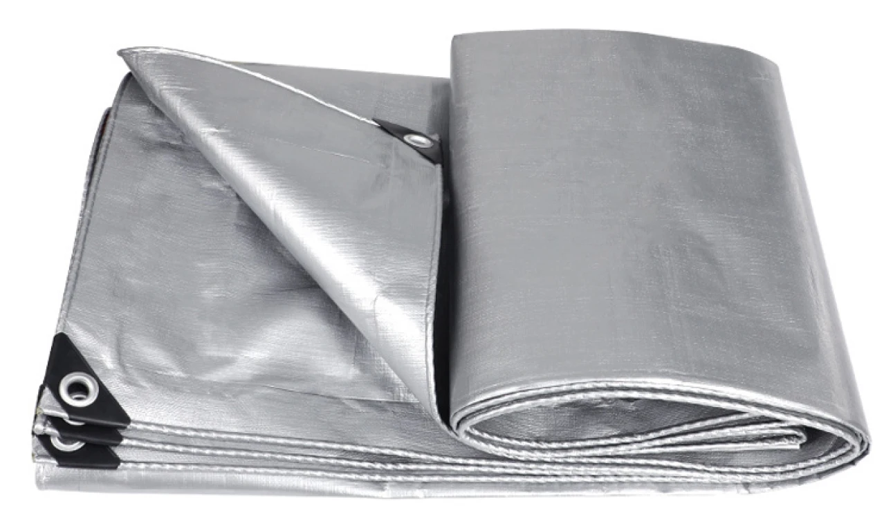 Thickened Sunshade Tarpaulin Truck Outdoor Sunscreen Tarpaulin Waterproof Double Silver Thickened Sunshade Cloth Rainproof Cloth