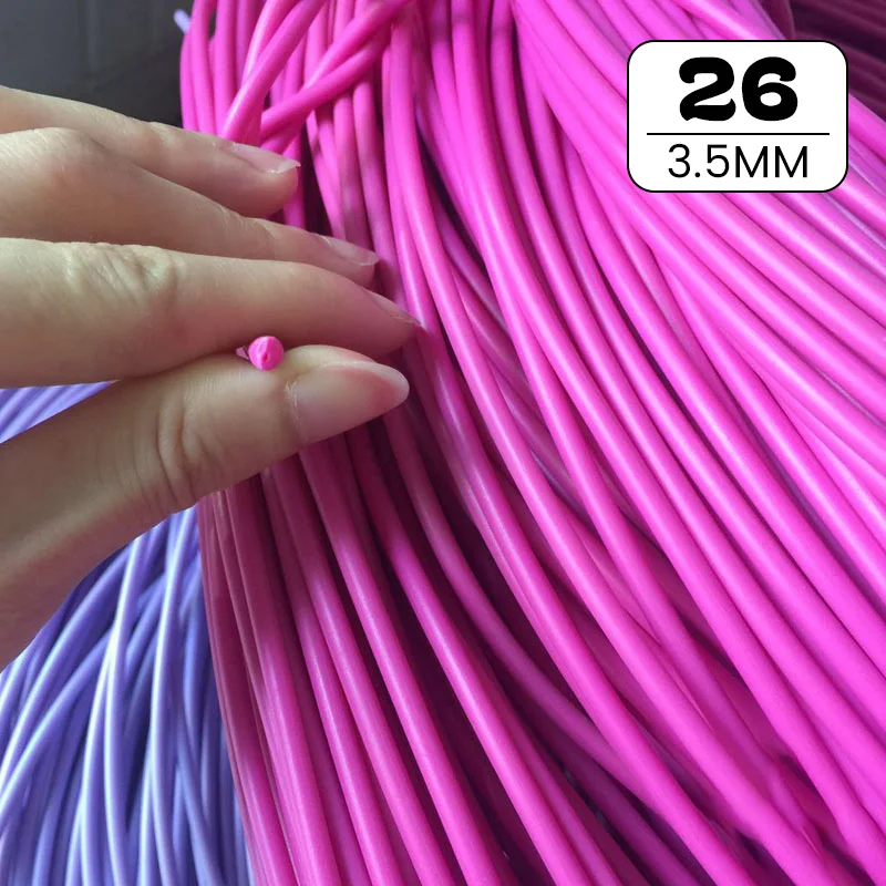 500G Round PE Rattan 2.5/3/3.5/4.5mm Plastic Synthetic Rattan Weaving Raw Material for Furniture Repair Chair Storage Basket DIY