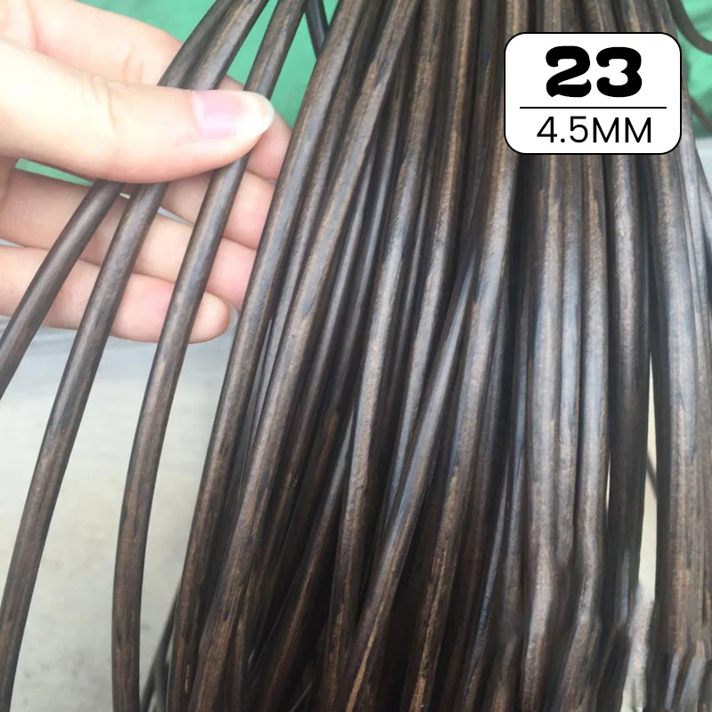 500G Round PE Rattan 2.5/3/3.5/4.5mm Plastic Synthetic Rattan Weaving Raw Material for Furniture Repair Chair Storage Basket DIY