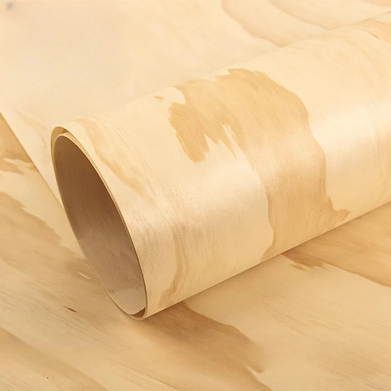 Natural New Zealand Pine Veneer Sheet Rotary-Cut Wood Grain Decorative Panel for DIY Furniture/Wall hotel self-adhesive panels