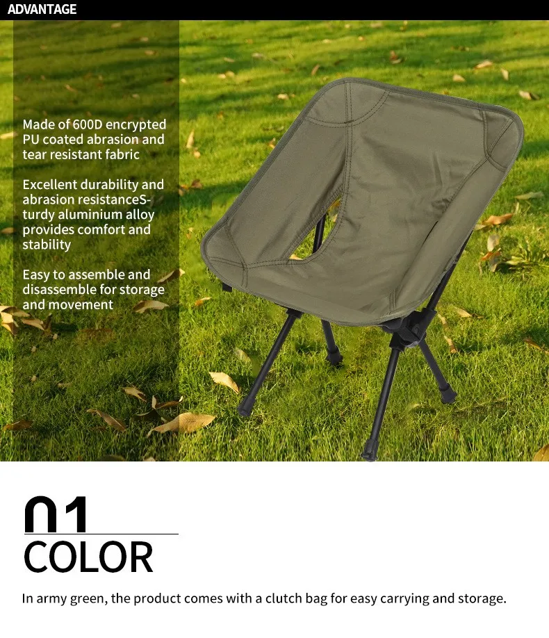 Ultralight Portable Folding Chair Outdoor Camping Detachable Fishing Chair Gardren Furniture Beach BBQ Hiking Picnic Seat