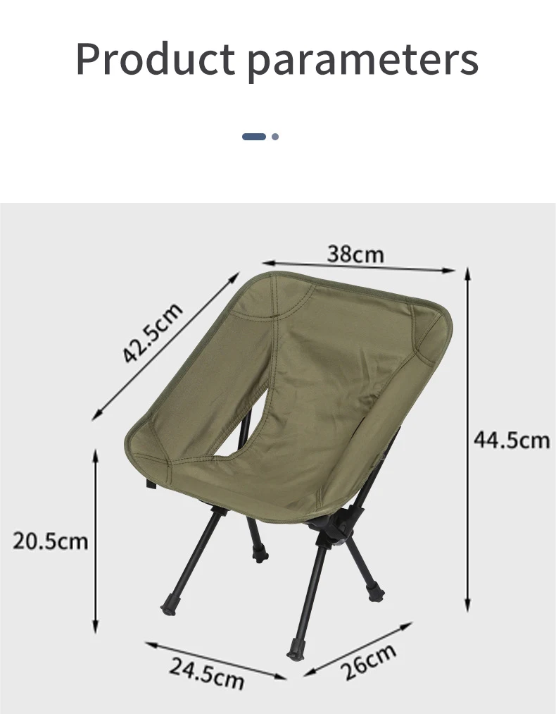 Ultralight Portable Folding Chair Outdoor Camping Detachable Fishing Chair Gardren Furniture Beach BBQ Hiking Picnic Seat