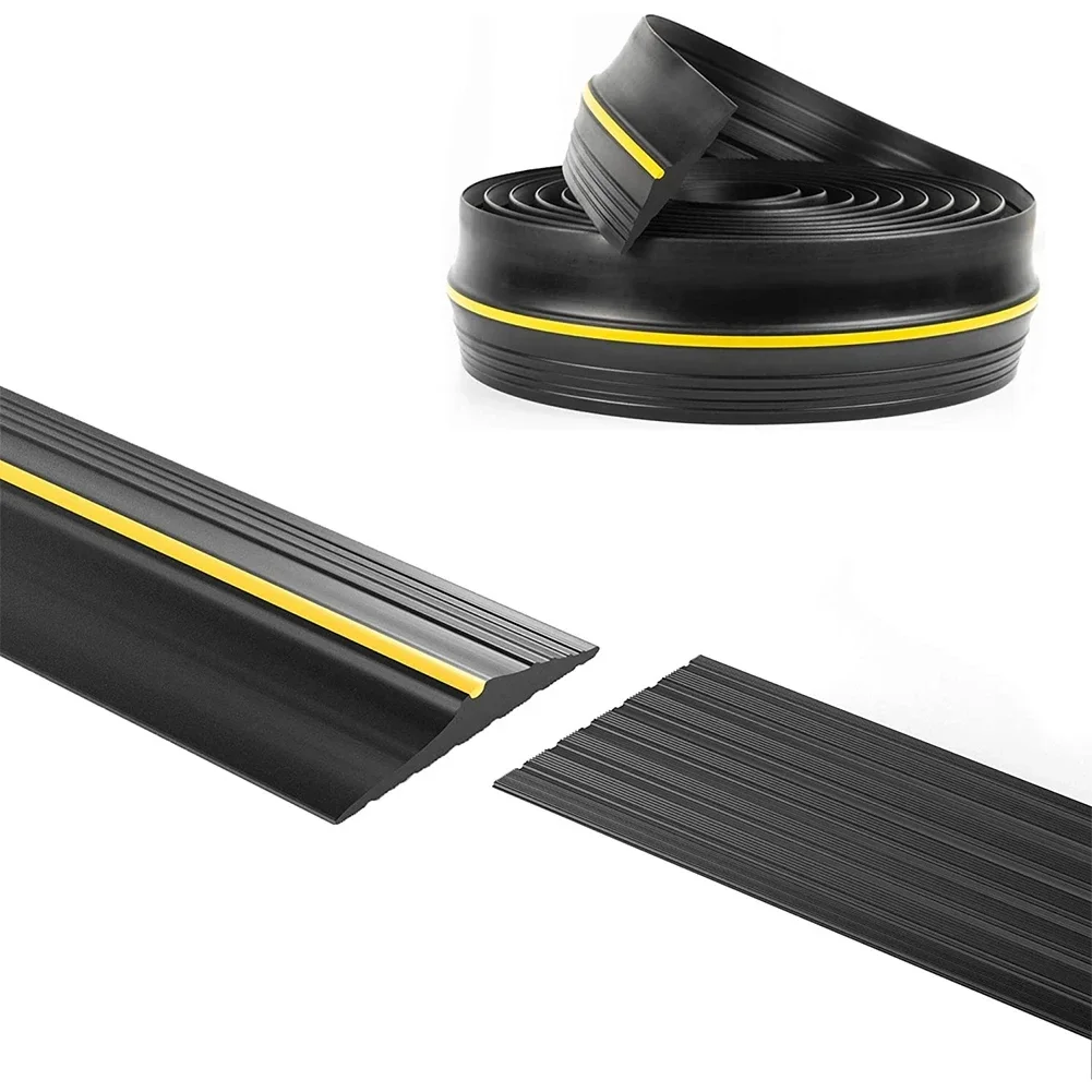 1/2/3 Meters Garage Door Bottom Seal Weather Stripping PVC Rubber Seal Strip Door Bottom Seal Water Noise Seal Bumper Strip
