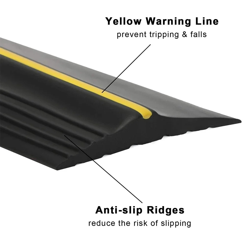 1/2/3 Meters Garage Door Bottom Seal Weather Stripping PVC Rubber Seal Strip Door Bottom Seal Water Noise Seal Bumper Strip