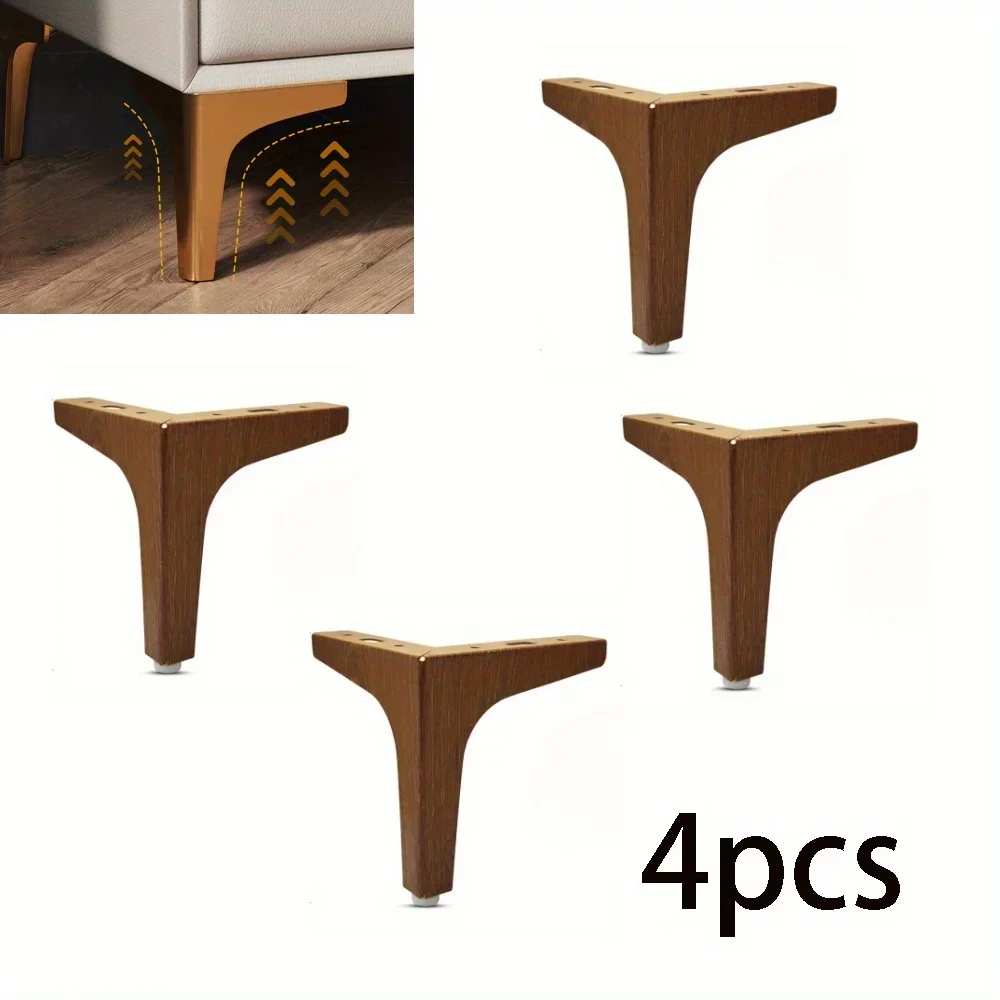 4Pcs 10cm Chinese Style Metal Coffee Table Legs Furniture Sofa Legs Bed Chair Desk Dresser Bathroom Cabinet Replacement Feet