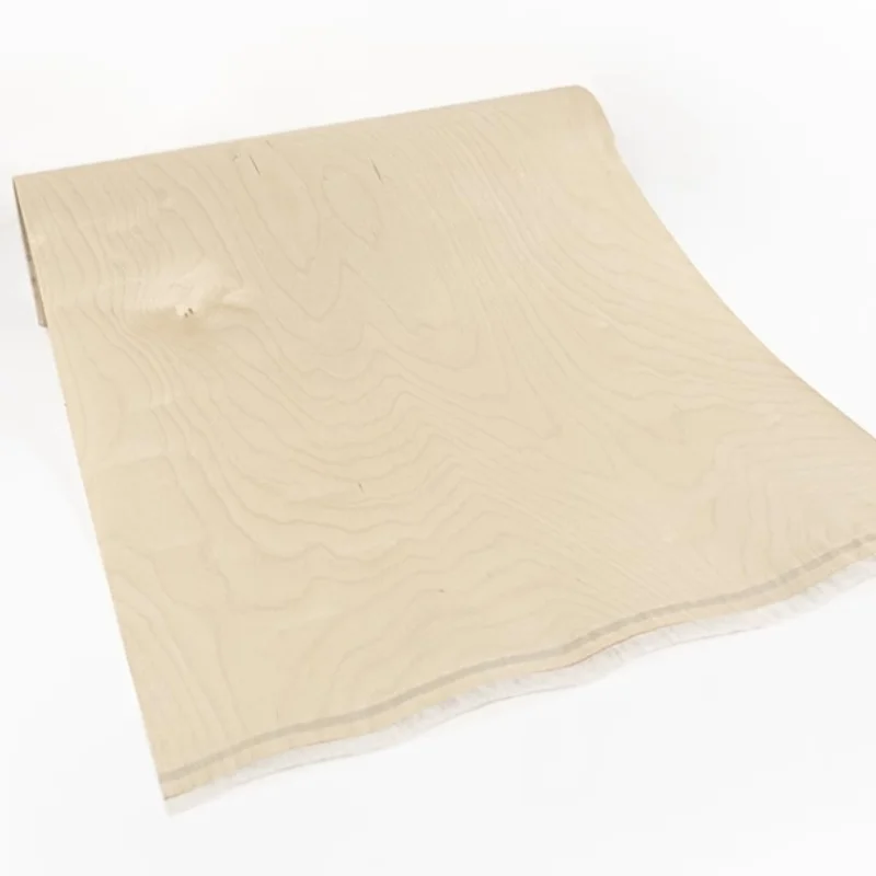 Natural Birch Solid Wood Veneer Rare Wood Veneers For Artistic Creations(Back With Non-woven) :2.5Meters/pcs Width:58cm T:0.3mm