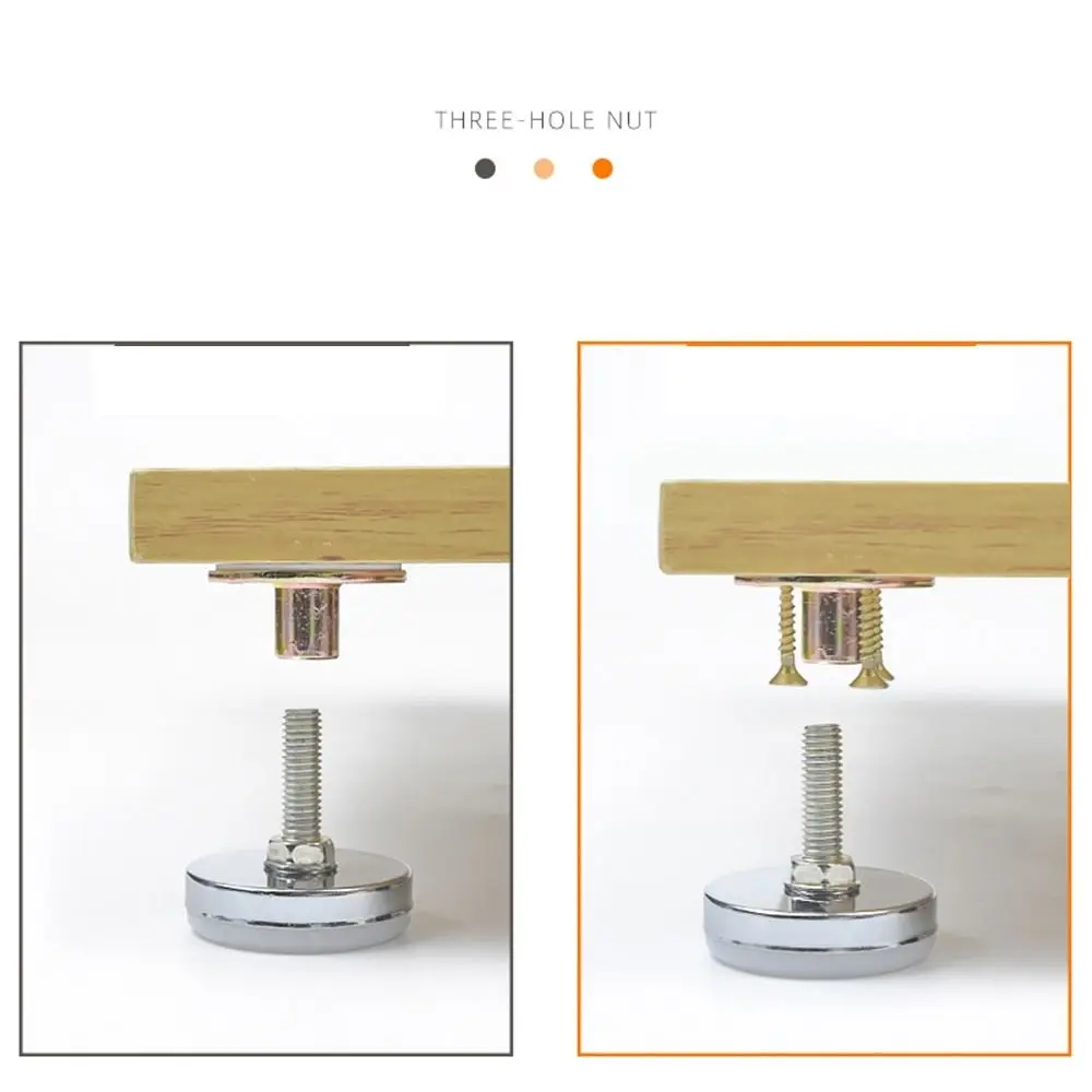 4pcs Height Adjustable Leveling Chair Leg Feet Furniture Mat Screw-in Base Sofa Bed Cabinet Table Floor Protector