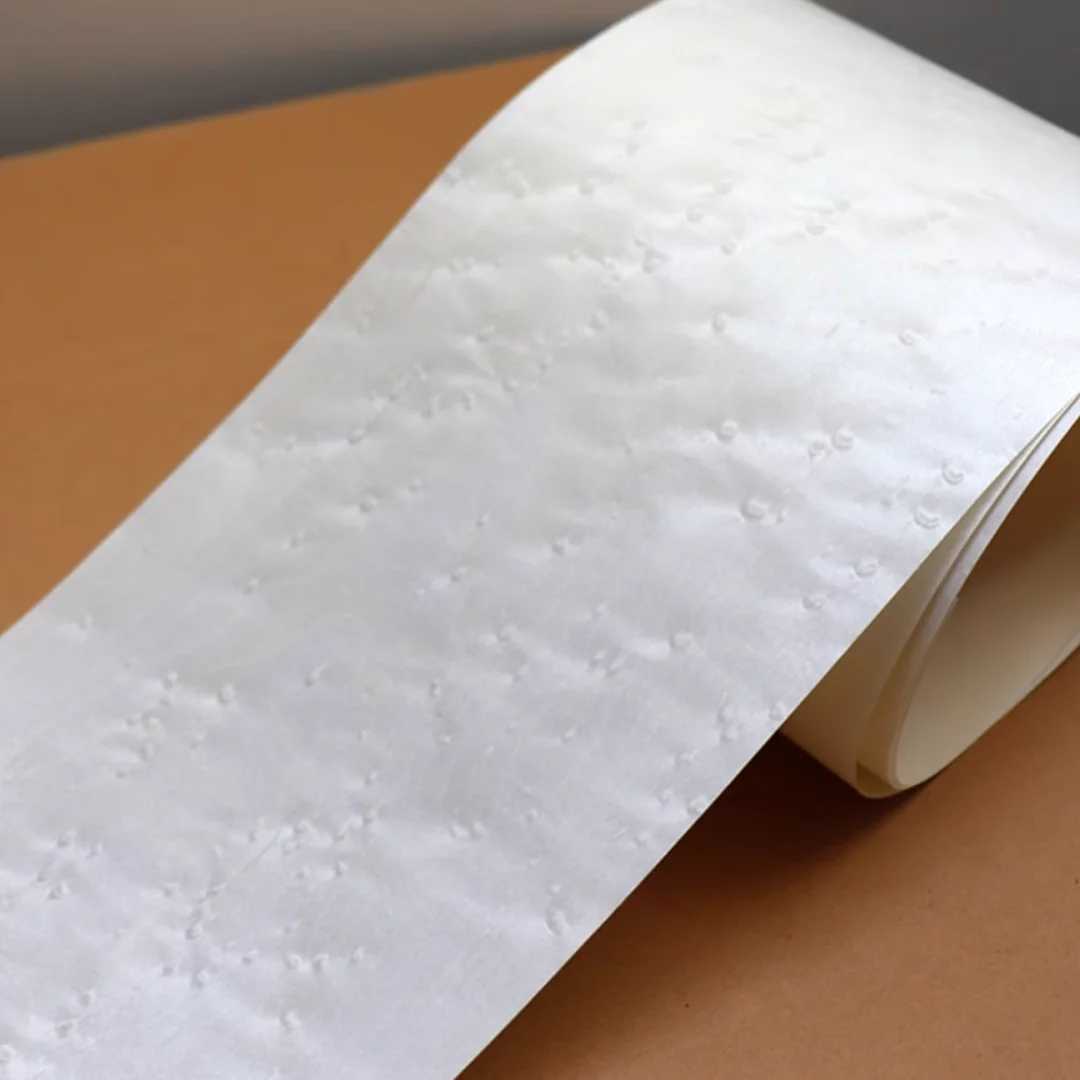 L:2.5meters Width:180mm T:0.25mm Natural Maple Bird's Eye Wood Veneer for DIY Furniture Home Speaker and Instrument