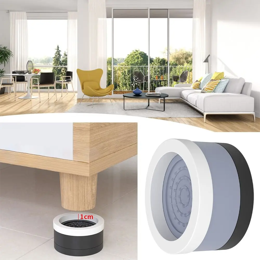 Heavy Duty Bed Chair Risers Feet Leg Lift Furniture Extra Raisers Non-slip Pads For Table Couch Chair Cabinet Washing Machine