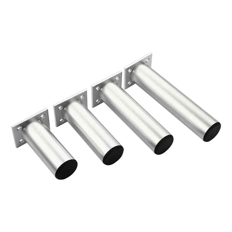 1Pcs 6-40cm Thickened Aluminum Alloy Cabinet Feet Metal Furniture Legs Adjustable TV Cabinet Support Bed Sofa Foot with Screws