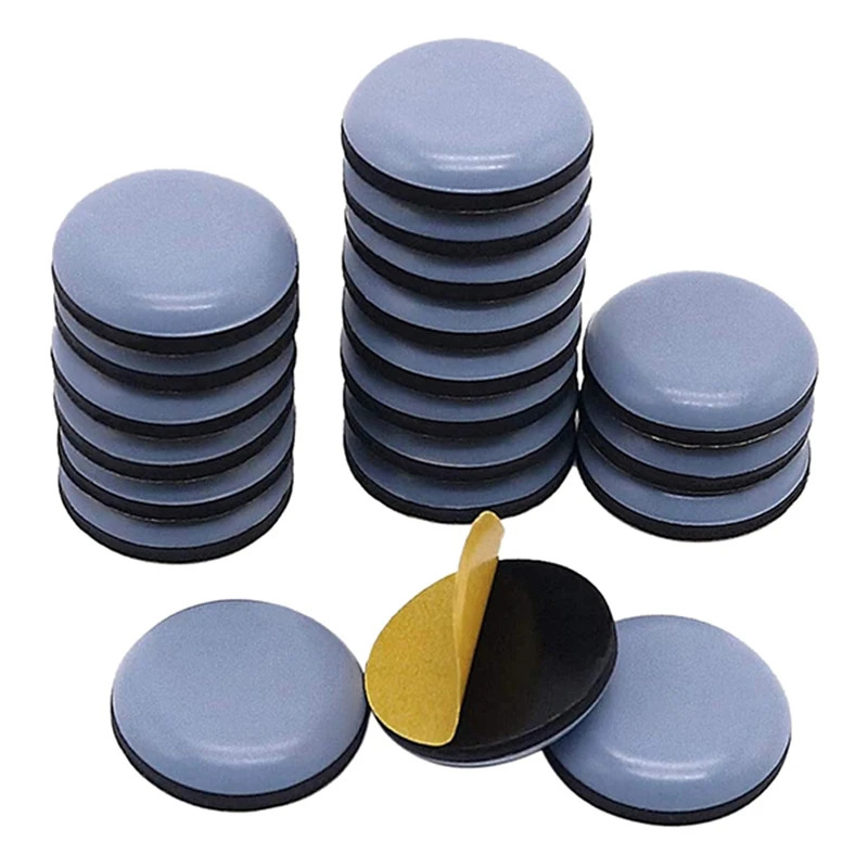 4/8pcs Self-Adhesive Moving Glides Mover Pads For Tables Sofas Chair Round Or Square Rubber Feet Furniture Legs Pads Sliders