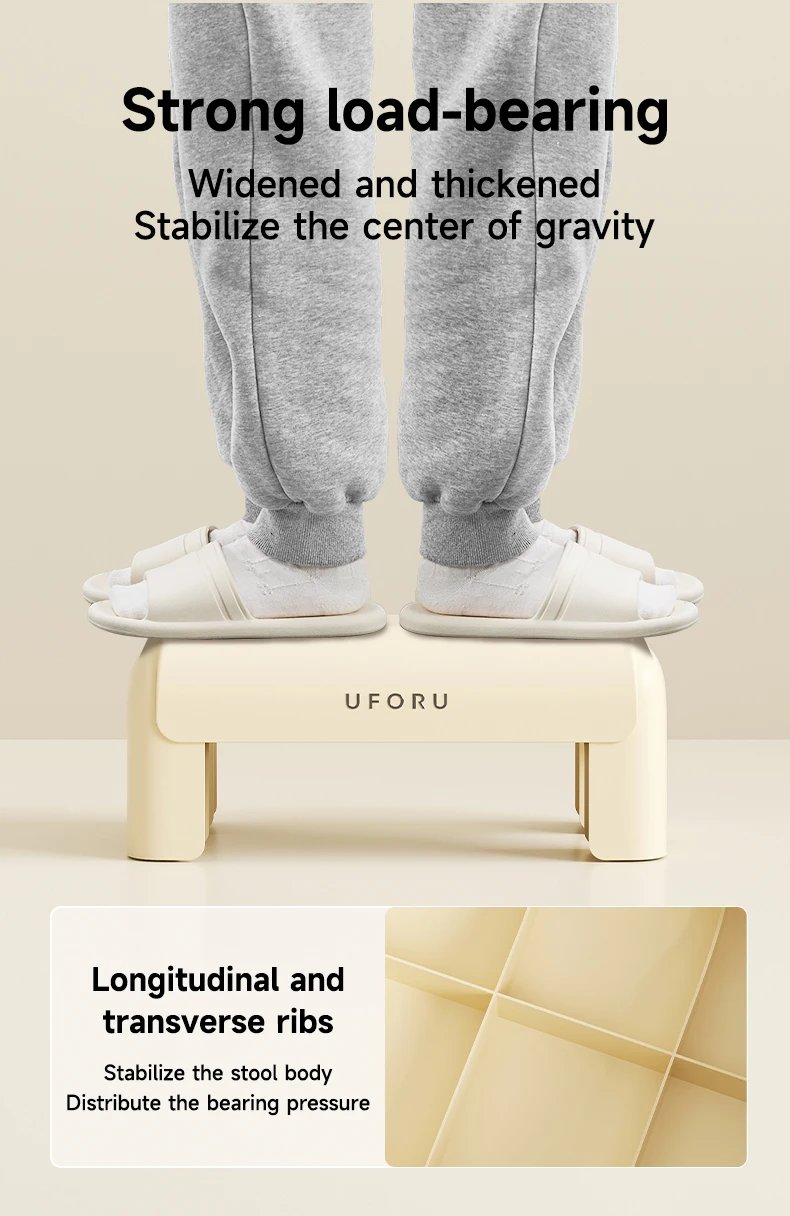 UFORU Toilet stool household footstool thickened strong anti-slip adult squat tool