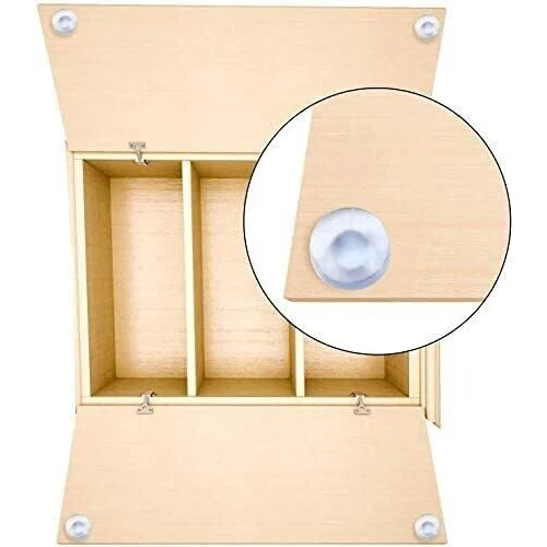 50Pcs M6.5 Glass Top Table Furniture Embedded Bumper with Stem Rubber Grippers Table Spacers for Furniture Hole Push in Foot Pad