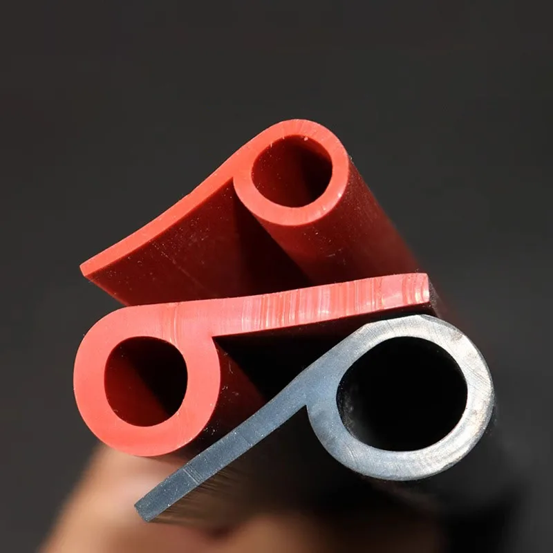 1/5Meter 9 Shape Auto Rubber Seals Car Door high temperature Oven Steam Doors Window Silicone P-Type Weather Strip