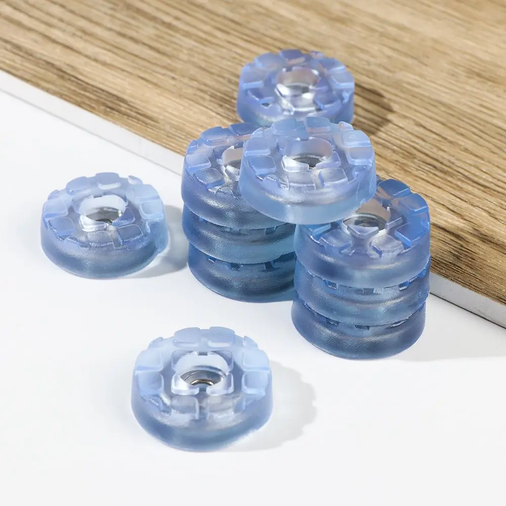 10pcs Clear Soft Furniture Chair Table Feet Leg Bottom Non-slip Anti-skid Glides Wooden Floor Protector Non-noise Screw on Pad