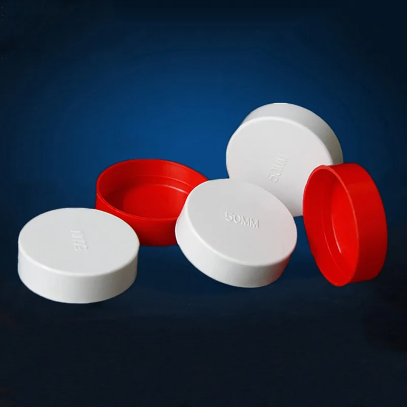 1-10pcs 20/25/32/40/50/60/75/89/110/140/160/165/200/250/315/400mm PVC Pipe Plug Cap Tube Cover White Drainage Pipe protect cover