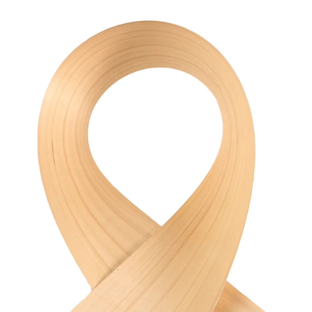 L:2.5meters Width:180mm Thick:0.6mm Natural Spruce Wood Veneer Specifically for Table Tennis Rackets and Ideal for DIY Home Deco