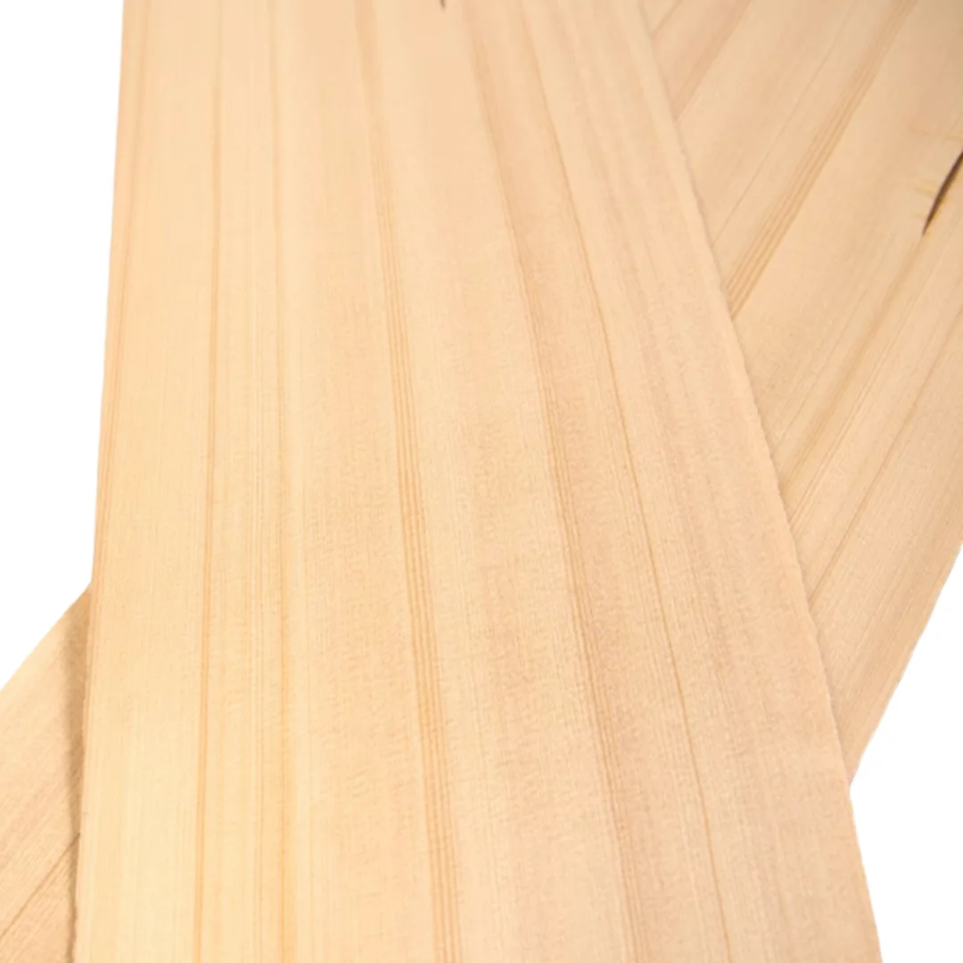 L:2.5meters Width:180mm Thick:0.6mm Natural Spruce Wood Veneer Specifically for Table Tennis Rackets and Ideal for DIY Home Deco