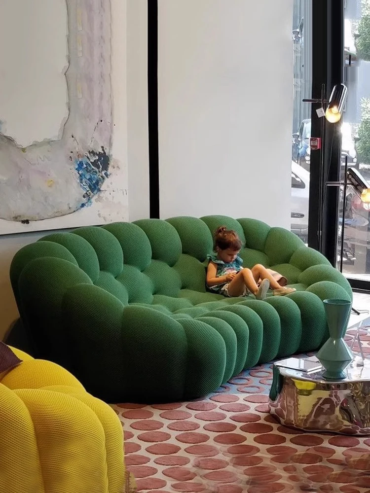 Minimalist European Living Room Couch Double Adults Puffs Bubble Sofas Compressed Boneless Chaise Divano Furniture Home