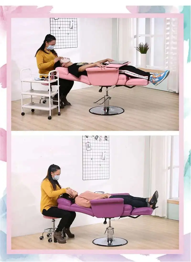 Professional Barber Chairs Designer Reclining Beauty Chair Luxury Salon Furniture Beauty Salon Lift Eyelash Nail Art Sofa Chair