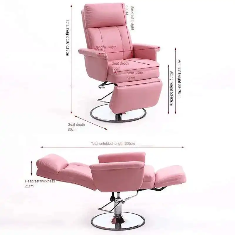 Professional Barber Chairs Designer Reclining Beauty Chair Luxury Salon Furniture Beauty Salon Lift Eyelash Nail Art Sofa Chair