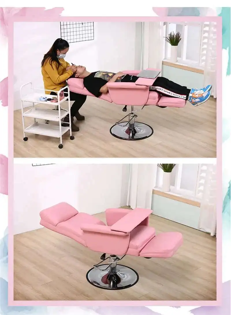 Professional Barber Chairs Designer Reclining Beauty Chair Luxury Salon Furniture Beauty Salon Lift Eyelash Nail Art Sofa Chair