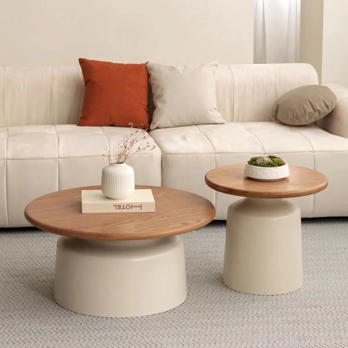 Stylish Apartment Coffee Table Living Room Center Table Minimalist Iron Round Desk for Small Apartment/Homestay Coffee Tables