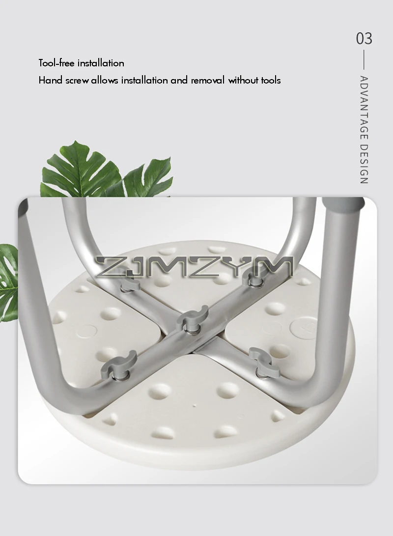 Househeld Non-slip Bath Chair Elderly Bath Tub Shower Chair Disabled People Bathroom And Shower Chair