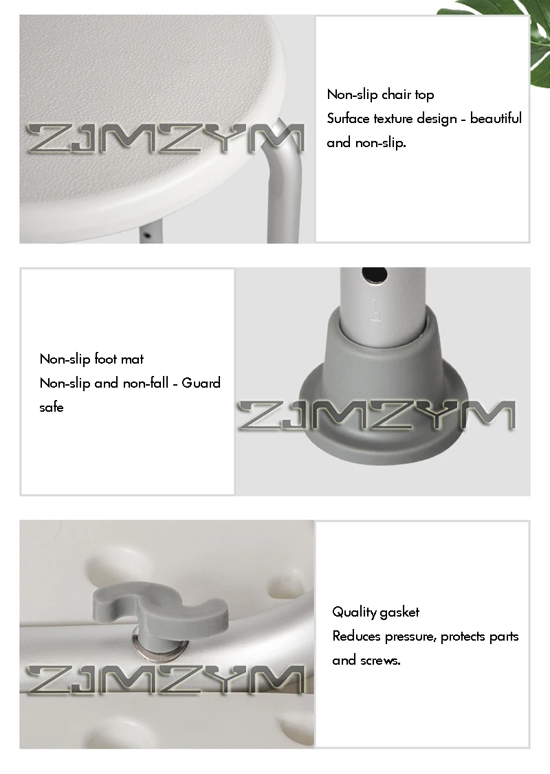 Househeld Non-slip Bath Chair Elderly Bath Tub Shower Chair Disabled People Bathroom And Shower Chair