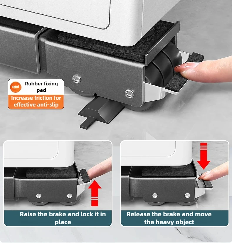 Retractable Moving Artifact Furniture Pulley Shifter Labor Saving Tool Refrigerator Handling Universal Movable Base Accessories