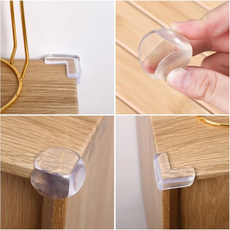 4/8PCS Children Baby Safety L Type Soft Silicone Protector Table Corner Edge Protection Cover Children Anticollision Edge Guards