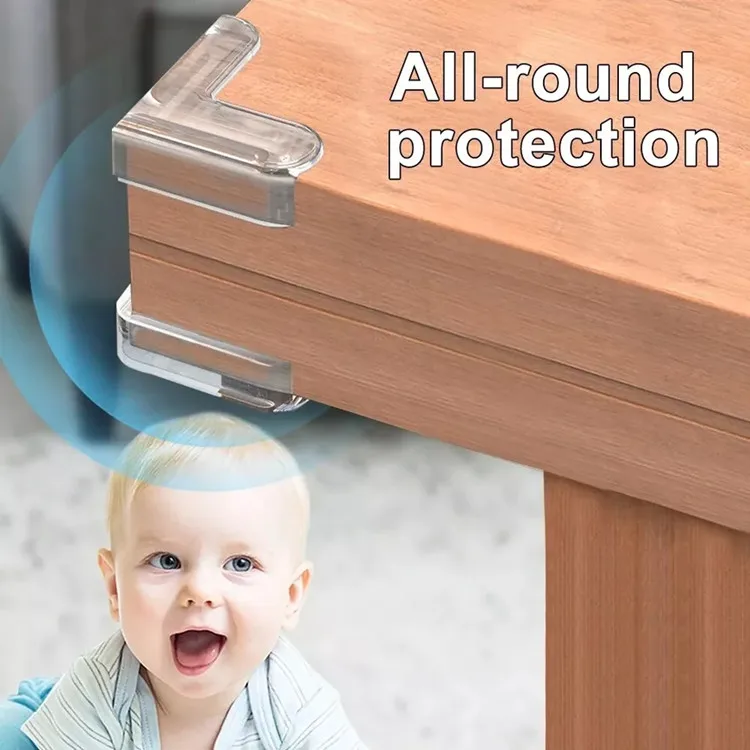 4/8PCS Children Baby Safety L Type Soft Silicone Protector Table Corner Edge Protection Cover Children Anticollision Edge Guards