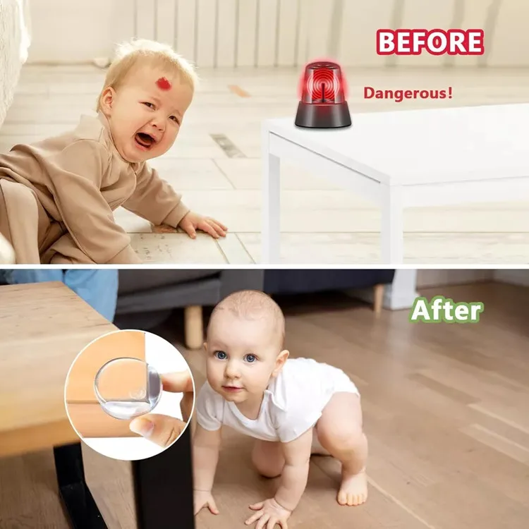 4/8PCS Children Baby Safety L Type Soft Silicone Protector Table Corner Edge Protection Cover Children Anticollision Edge Guards
