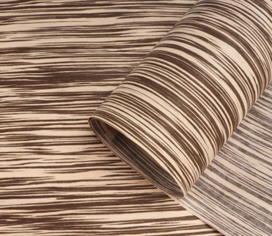 L:2.5meters Width:580mm T:0.25mm Tech Wood Zebra Wood Veneers Woodworking veneer furniture door veneer material