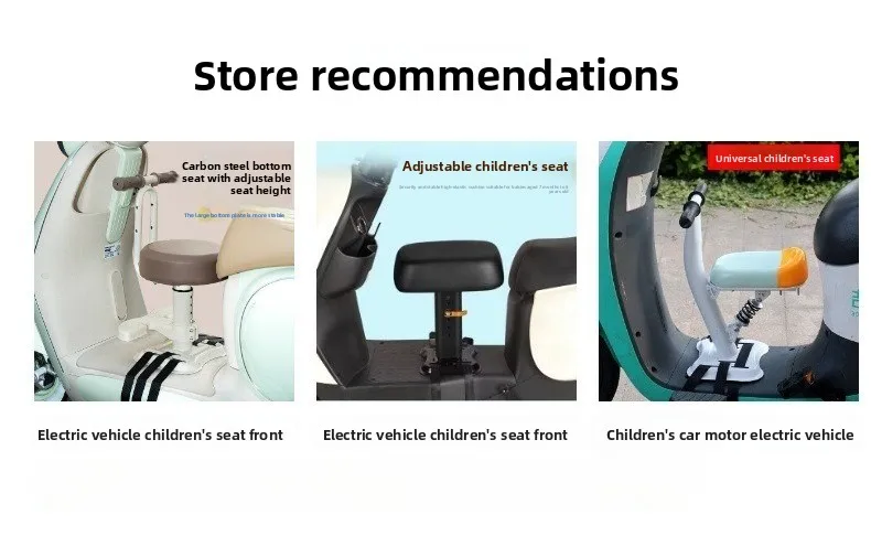 Electric Vehicle, Child Seat, Front Battery, Motorcycle, Child Safety, Baby Stool, Calf with Baby Artifact
