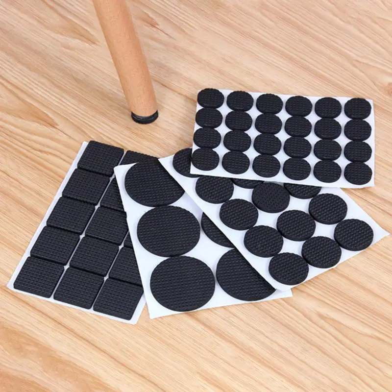 Self Adhesive Furniture Leg Feet Protector Pad Chair Leg Pad Anti-Skid Scratch DIY Resistant Furniture Feet Floor Protector Pads
