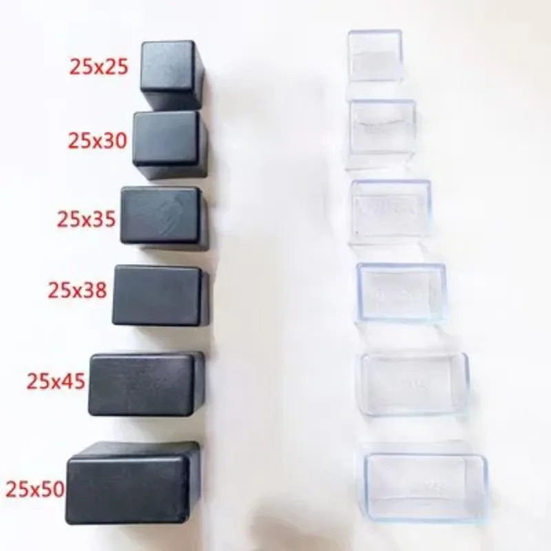 16PCS Silicone Chair Leg Pad Transparency Furniture Legs Table End Plug PVC Silent Anti-slip Floor Protection Cap Foot Cover