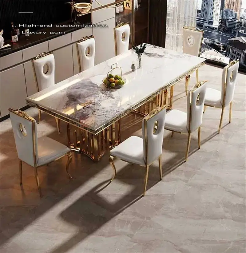Steel Stainless Furniture Modern Dining Chairs Home Dining Table Chairs Nordic Flannel Dinning Chair Restaurant Backrest Chair M