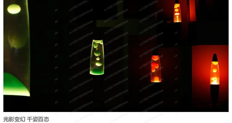 16 inch lava wax lamp romantic bedroom lamp plugged in bedside decorative lamp floating lamp light source power 110~ 120V