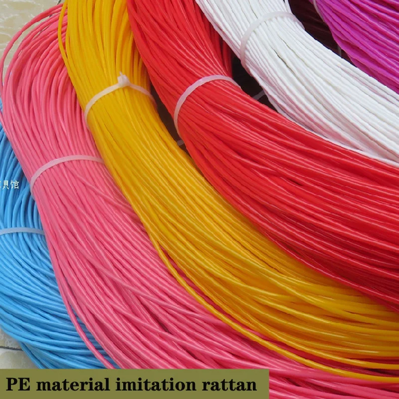 500 Grams About 90 Meters Environmentally Rattan Diy Woven Rattan Repair Material Plastic for Rattan Basket Strip Furniture