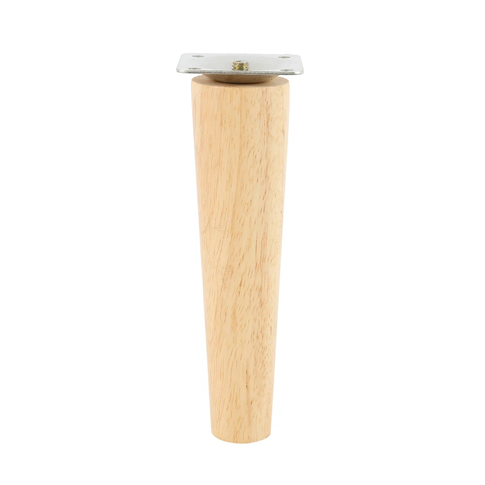4 Pack Furniture Legs Wooden Solid Furniture Feet Oblique/Straight Table Feet Home Non-slip Chair Replacement Feet Sloping Foot